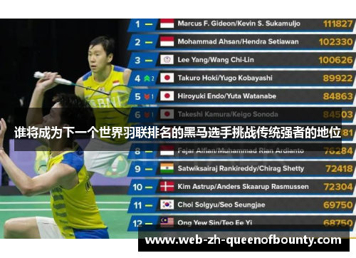 谁将成为下一个世界羽联排名的黑马选手挑战传统强者的地位